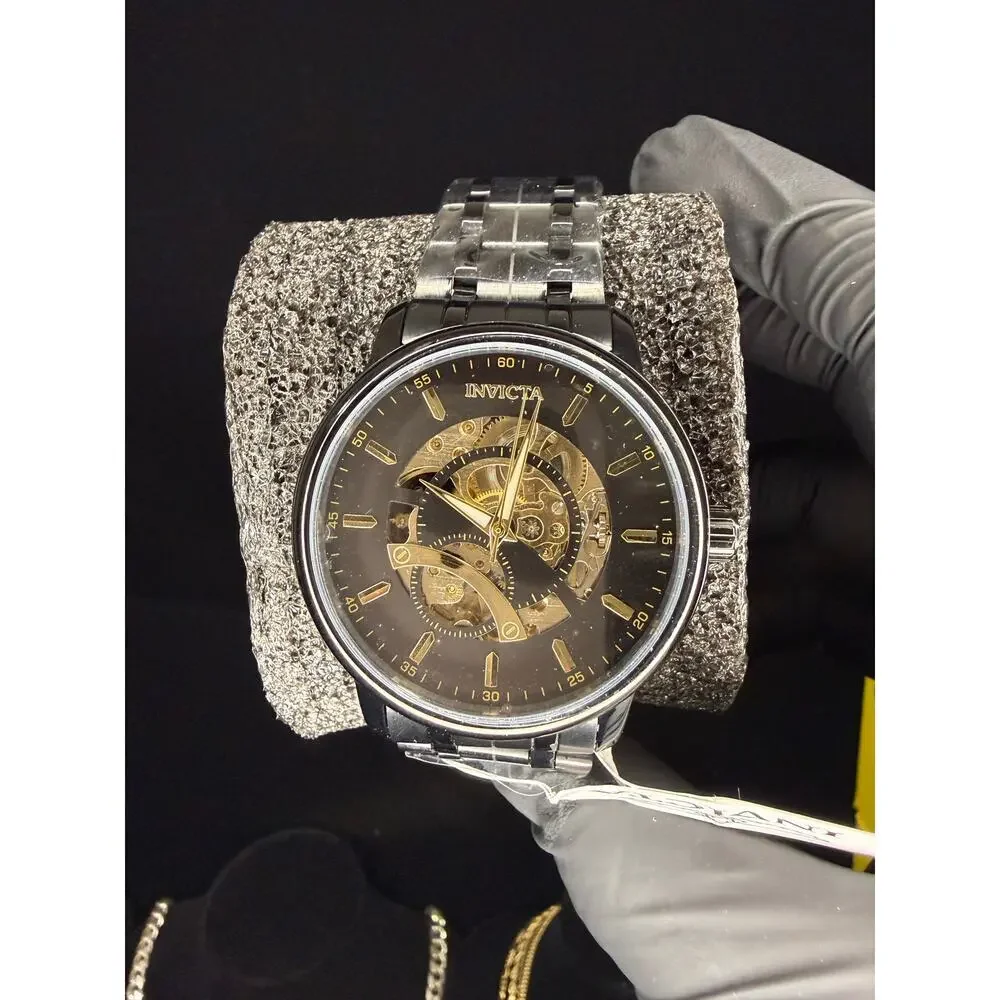 Invicta Objet D Art AUTOMATIC Skeleton Dial 43mm 69506 Brand New With Box